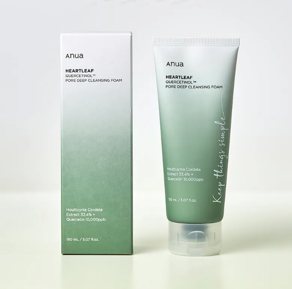 w,fhjk Anua - Heartleaf Quercetinol Pore Deep Cleansing Foam - Mousse nettoyante